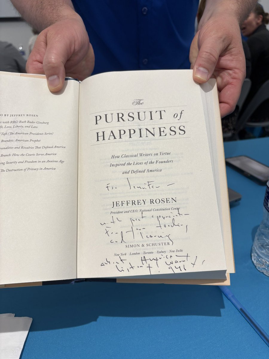 Jen Klein (@jkleinfc) on Twitter photo Endless thanks for a week of learning and growing both as an educator and an American <a href="/SDOInstitute/">O'Connor Institute for American Democracy</a> <a href="/ConstitutionCtr/">National Constitution Center</a>
<a href="/The_OAH/">Organization of American Historians</a>
<a href="/RosenJeffrey/">Jeffrey Rosen</a>
David Blight, Akhil Amar, Jeffrey Rosen, + 25 amazing educators from across the country! Endless thanks for a week of learning and growing both as an educator and an American <a href="/SDOInstitute/">O'Connor Institute for American Democracy</a> <a href="/ConstitutionCtr/">National Constitution Center</a>
<a href="/The_OAH/">Organization of American Historians</a>
<a href="/RosenJeffrey/">Jeffrey Rosen</a>
David Blight, Akhil Amar, Jeffrey Rosen, + 25 amazing educators from across the country!
