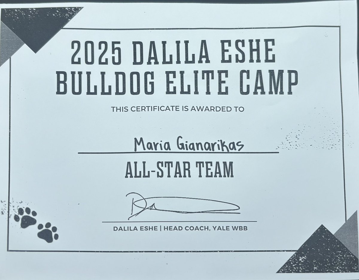 Maria (@mariaog05) on Twitter photo Had a great time at Yale camp today! Thank you for the All Star Team award! Thank you to all the coaches and players for a great camp! <a href="/MAHuskies_eycl/">Mass Huskies EYCL</a> <a href="/CoachDwayneP/">Coach Pizzle</a> <a href="/YaleGirlsBBall/">Yale Bulldogs Varsity Girls Basketball</a> <a href="/DGianarikas/">Despina Gianarikas</a> <a href="/gianarikas/">George Gianarikas</a> Had a great time at Yale camp today! Thank you for the All Star Team award! Thank you to all the coaches and players for a great camp! <a href="/MAHuskies_eycl/">Mass Huskies EYCL</a> <a href="/CoachDwayneP/">Coach Pizzle</a> <a href="/YaleGirlsBBall/">Yale Bulldogs Varsity Girls Basketball</a> <a href="/DGianarikas/">Despina Gianarikas</a> <a href="/gianarikas/">George Gianarikas</a>