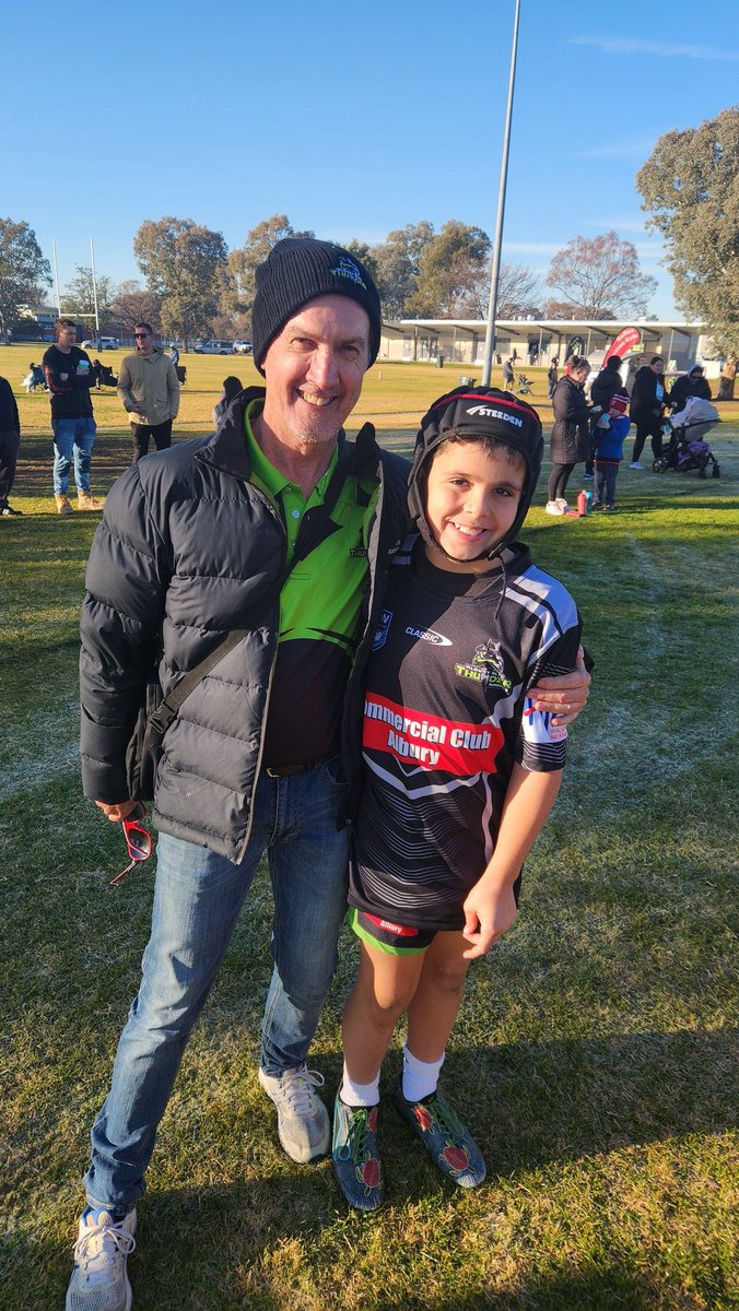 Bit cold in Albury watching the juniors #greatestgameofall