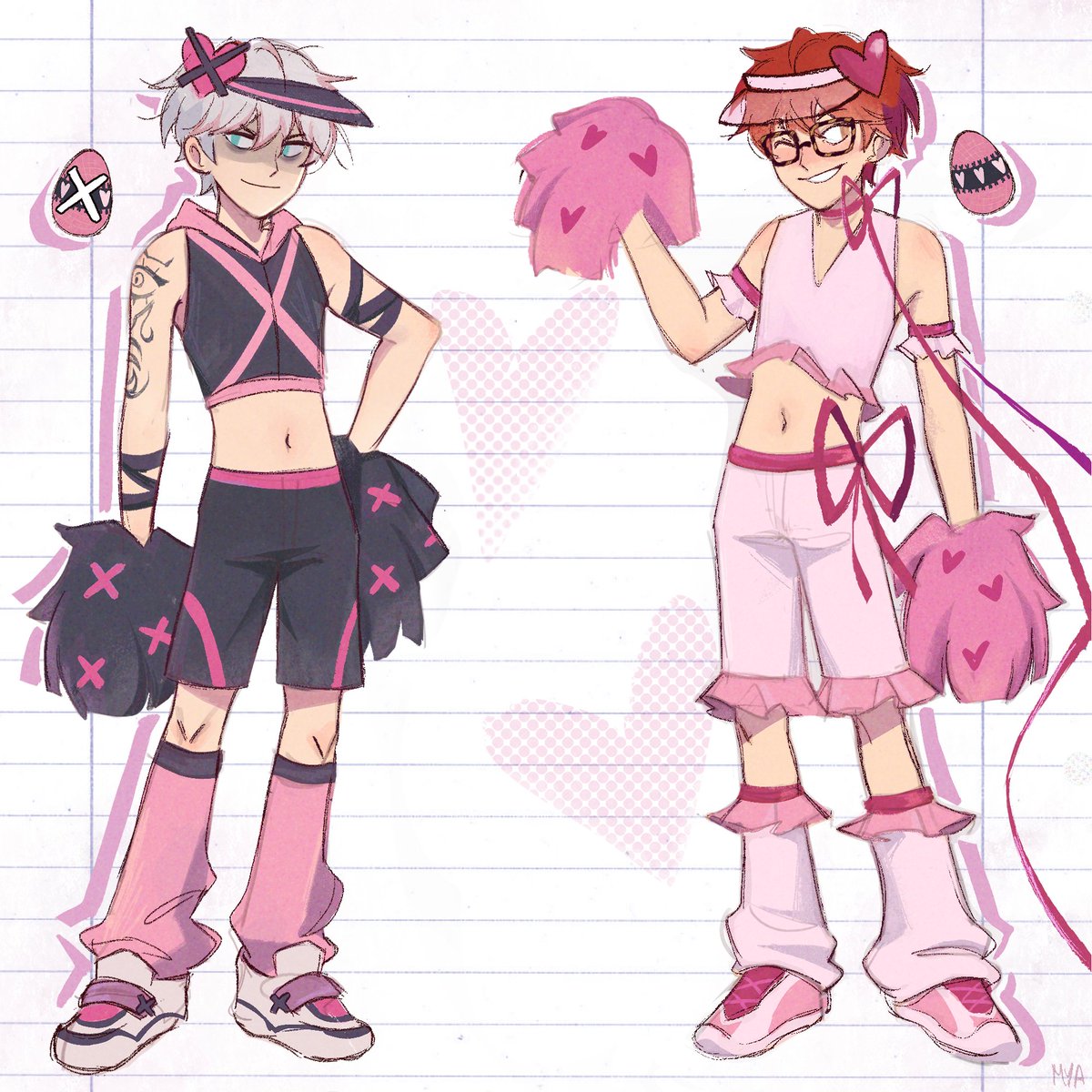 Choi twins as amulet heart :)🩷❤️