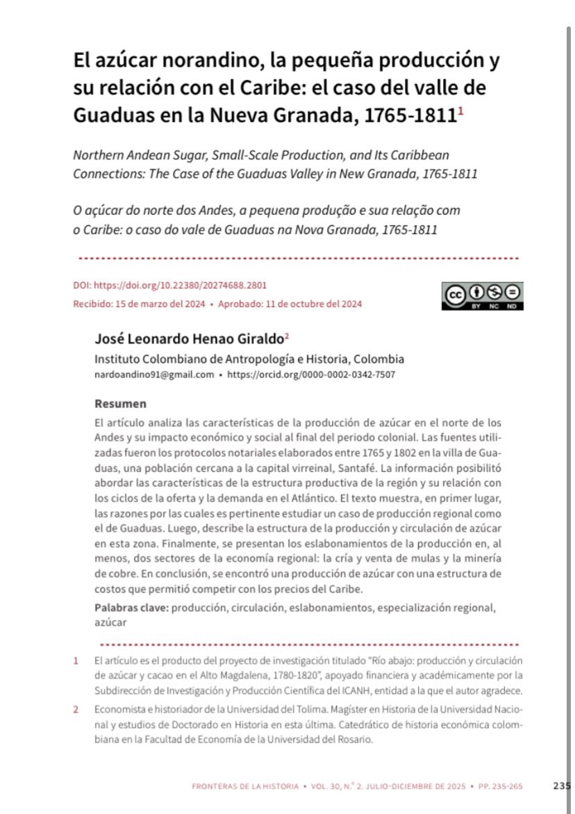 La Revolución Haitiana cambió el mundo para siempre. Pequeñas y lejanas villas sintieron el sismo. Una de ellas, Guaduas, vivió un desconocido boom azucarero.Allí nació la fortuna de los Samper y los Acosta. L Henao, en un imperdible texto de <a href="/FrontHistoria/">Fronteras de la Historia</a>, lo narra en detalle.