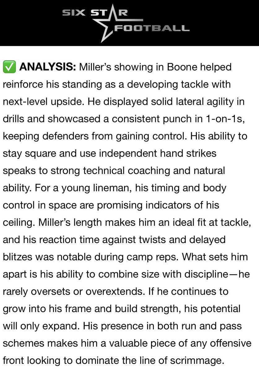 Malachi Miller cashtime_.smiley (@mil29941miller) on Twitter photo Thank you for the write up <a href="/sixstarfootball/">Six Star Football | PLUS+</a> I am truly grateful for the spotlight and thank you to <a href="/AppState_FB/">App State Football</a> for allowing me to show my skills on the field. <a href="/CoachALarkins/">Aashon Larkins</a> <a href="/coachmogridge/">Allen Mogridge</a> <a href="/appstate/">Appalachian State</a> <a href="/CoachKTinsley/">Kennedy Tinsley</a> <a href="/ToCreek/">WELCOME TO THE CREEK (Mallard Creek Football)</a> Thank you for the write up <a href="/sixstarfootball/">Six Star Football | PLUS+</a> I am truly grateful for the spotlight and thank you to <a href="/AppState_FB/">App State Football</a> for allowing me to show my skills on the field. <a href="/CoachALarkins/">Aashon Larkins</a> <a href="/coachmogridge/">Allen Mogridge</a> <a href="/appstate/">Appalachian State</a> <a href="/CoachKTinsley/">Kennedy Tinsley</a> <a href="/ToCreek/">WELCOME TO THE CREEK (Mallard Creek Football)</a>