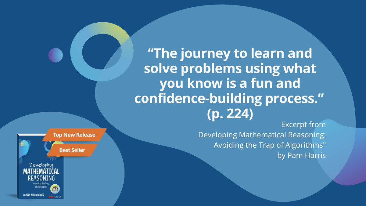 If you've experienced real math-ing then you know this is true. Is it SO fun when you realize what your brain can do and that you CAN math with confidence.

If you haven't gotten yours yet, grab your copy of  Developing Mathematical Reasoning:Avoiding the Trap of Algorithms.