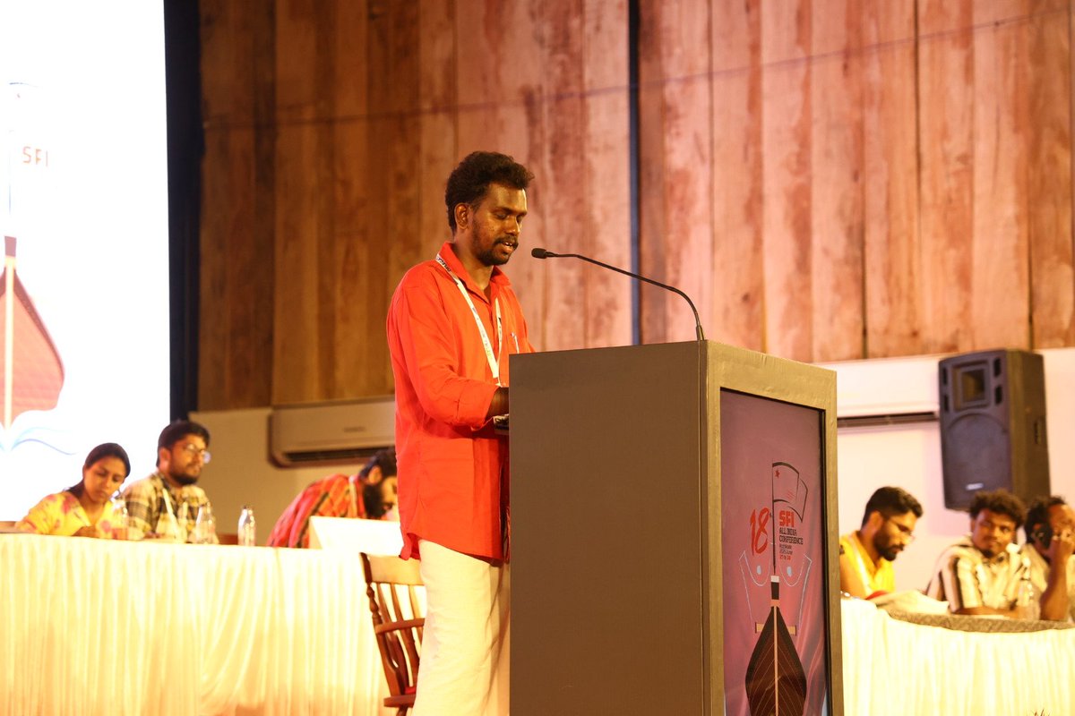 sylasarulraj_d's tweet image. In the Discussion to a Draft Report On behalf of Tamil Nadu Delegates at 18th SFI All India Conference

Once SFI Always SFI! ✊🚩