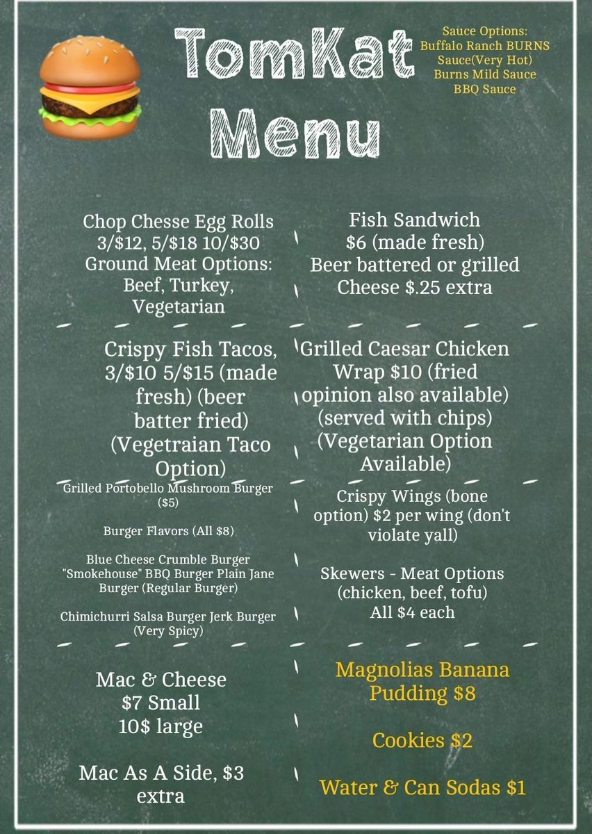 and dont forget, Ra's making the mother fuckin food.  Peep the menu Ra is preppin for yall and make sure yall show up to TomKat Fest hungry tomorrow.