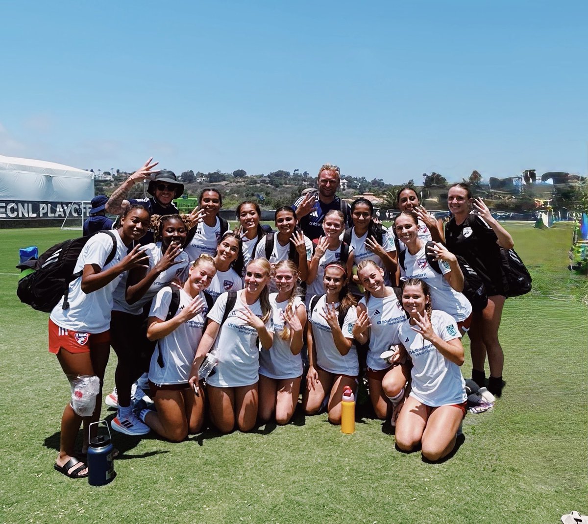 Day 2️⃣ another one for the books and memories, PKs for the second game in a row‼️  Now  a little rest and recovery tomorrow and back at it Sunday headed to the 
Final Four 🌟  #stilldancing #DTID 

⚽️ <a href="/minor_samira3/">Samira Minor</a> 
🅰️ <a href="/11NatalieWagner/">Natalie Wagner</a> 
🧤PKs <a href="/maciemurphy_29/">macie murphy</a> 

<a href="/FCDGirlsECNL/">FC Dallas Girls ECNL</a>