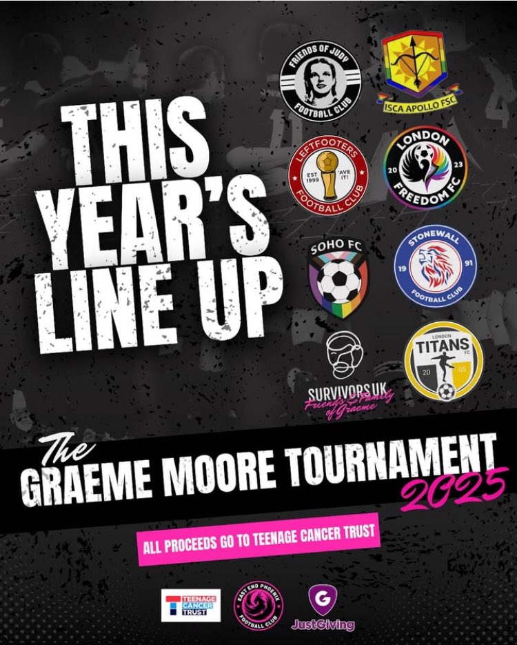 RainbOsailor's tweet image. Wishing all teams taking part in @eastendphoenix Graeme Moore tournament today very best wishes for some enjoyable football, in aid of a good cause @TeenageCancer ⚽️
#FootballForAll