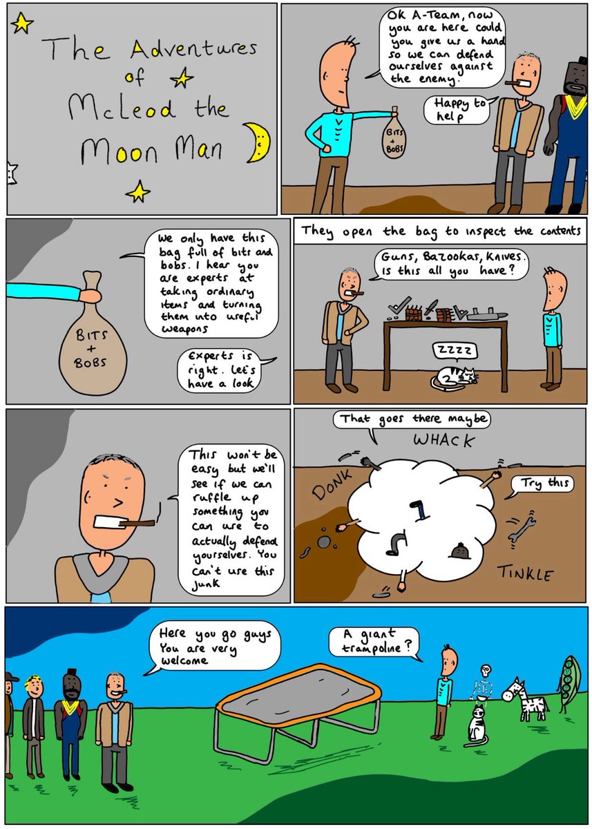 McleodMoonMan's tweet photo. Book 3: Mcleod the Moon Man Meets the Podfather Page 47: Preparing for battle #mcleodthemoonman #comicbooks #comics https://t.co/v0P0VocKg3