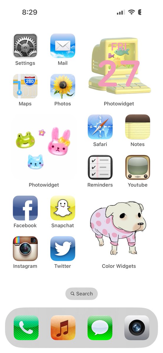 i never posted this because it was supposed to be temporary but my phone has just been like this for like 4 months.