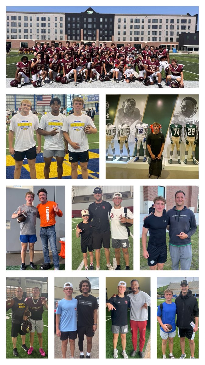 Ryder Sutton (@rydersutton28) on Twitter photo This will be a hard camp season to top. Now to put all of the notes, coaching and reps to work the rest of the summer! Can’t wait for Friday Night Lights <a href="/magiFB/">Minot High Football</a> <a href="/coach_Esco7/">Jose Escobar</a>
<a href="/NWahlScouting/">Nate Wahl</a> <a href="/PrepRedzoneDAK/">Prep Redzone Dakotas</a> <a href="/QBHitList/">QBHitList.com</a> This will be a hard camp season to top. Now to put all of the notes, coaching and reps to work the rest of the summer! Can’t wait for Friday Night Lights <a href="/magiFB/">Minot High Football</a> <a href="/coach_Esco7/">Jose Escobar</a>
<a href="/NWahlScouting/">Nate Wahl</a> <a href="/PrepRedzoneDAK/">Prep Redzone Dakotas</a> <a href="/QBHitList/">QBHitList.com</a>