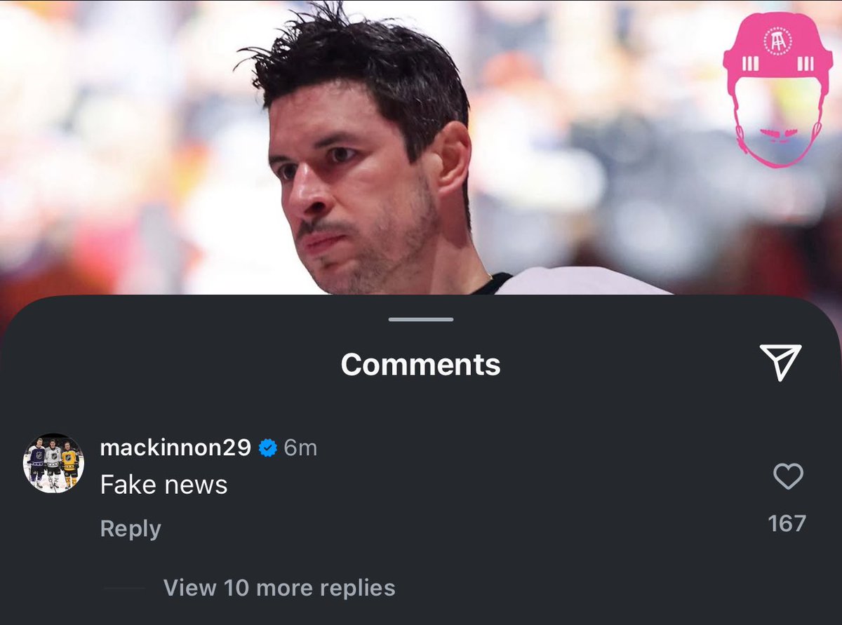 TheSlizzard's tweet photo. lol Top comment #Crosby #GoAvsGo https://t.co/bS3hiwXZm4