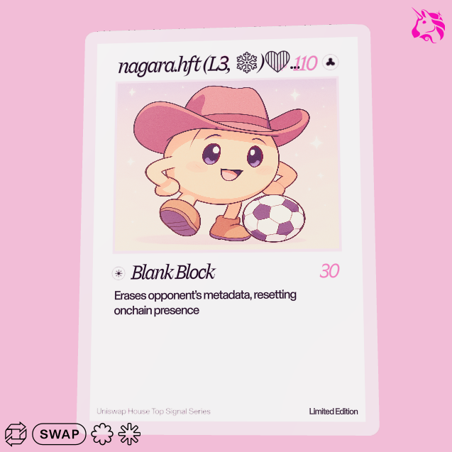 nagara33's tweet image. Just pulled a grail

Check out my Uniswap trading card 🦄