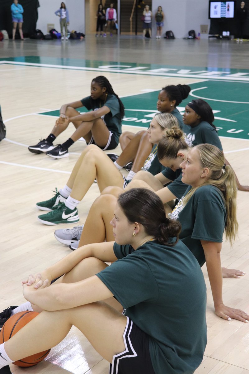 Cleveland State Women's Basketball (@csu_wbasketball) on Twitter photo Vibes were high at camp today π₯π Vibes were high at camp today π₯π