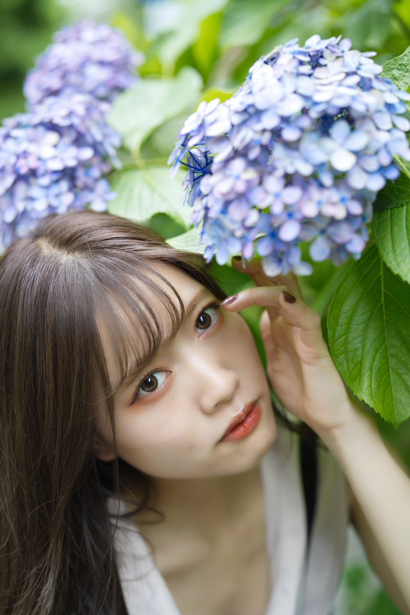 佐久間まやちゃん <a href="/ma_ma_ya_6/">佐久間まや</a> 

いつかの紫陽花

#佐久間まや #portrait