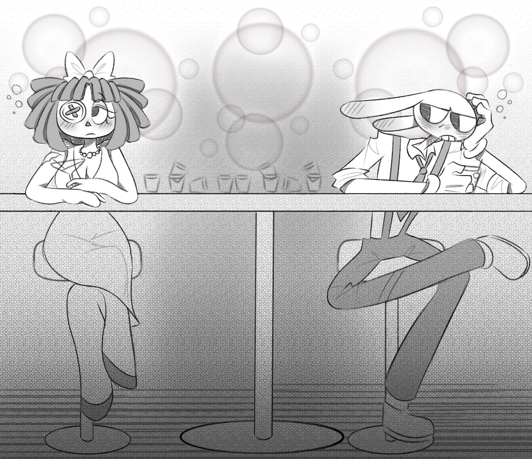 Drunken haze from a distance 
#TADC #TheAmazingDigitalCircus #bunnydoll