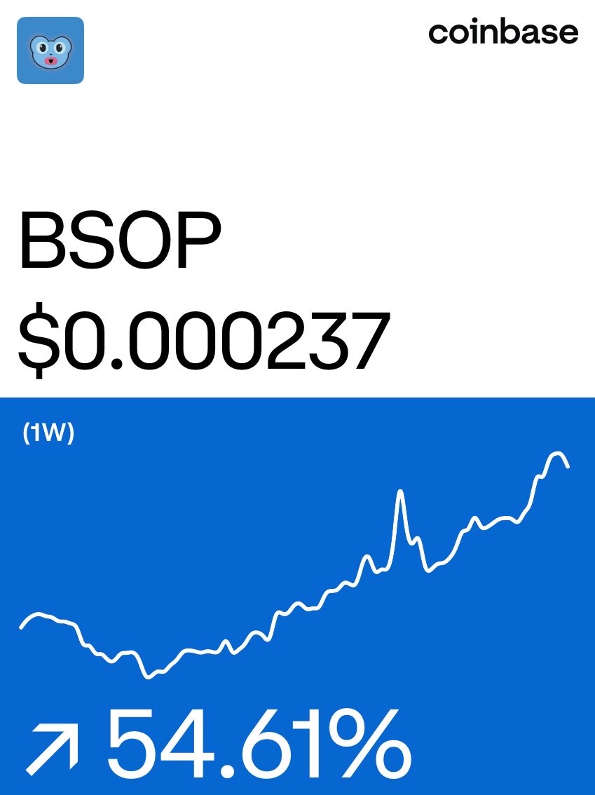 Cryptoqueeenn89's tweet photo. Bsop on @Coinbase: https://t.co/0gwfrGCszp

$BSOP
$PEPE
$KEKIUSMAXIMUS
$WELSH

$BTC $ETH $SOL $LINK $XRP

#memecoin #altcoinseason #cryptotits https://t.co/5ujyAftPFC