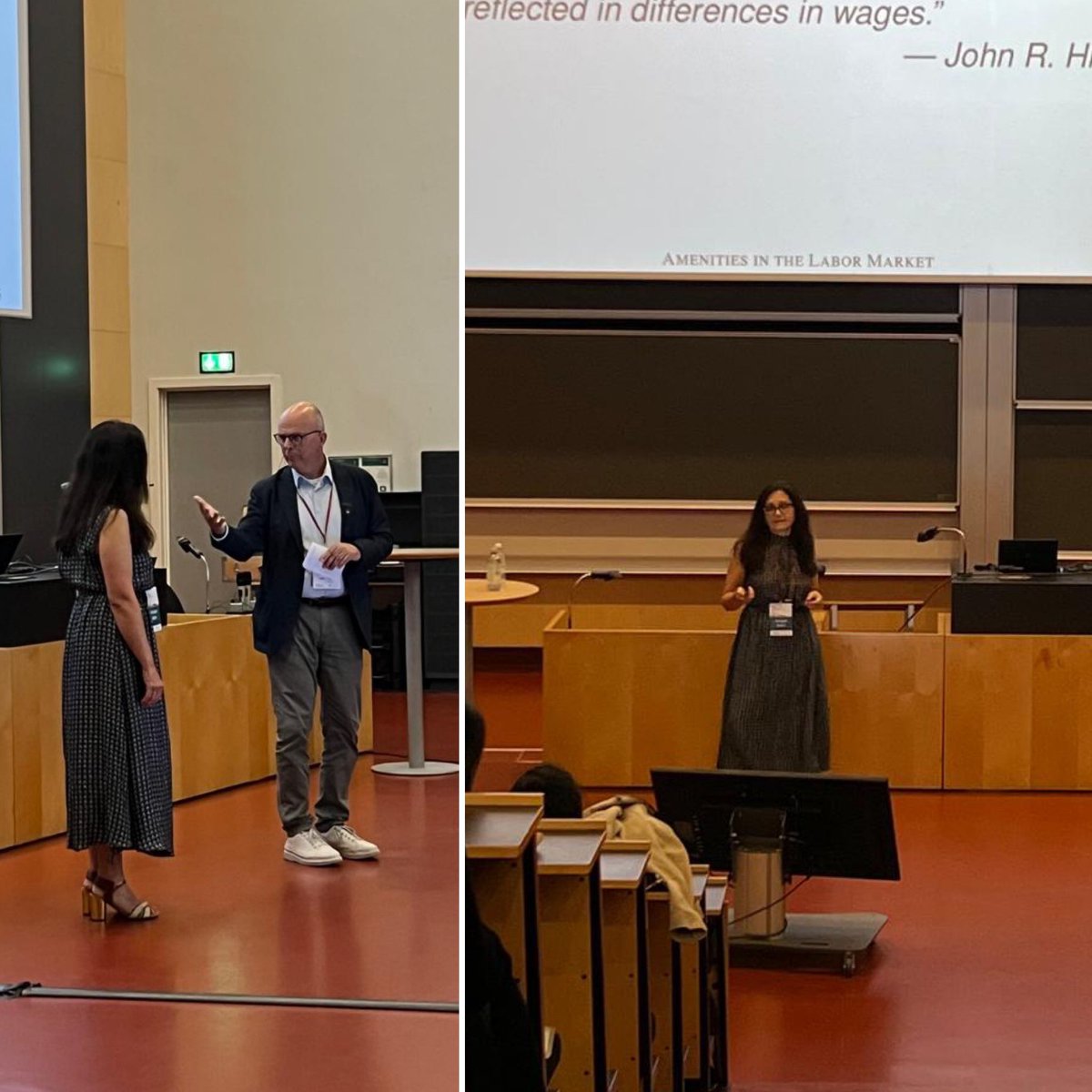 SED Meeting (@sedmeeting) on Twitter photo Second great plenary session by Ayşegül Şahin on the role of amenities in labor market dynamics with an introduction by Per Krusell. What better way to close the day! Second great plenary session by Ayşegül Şahin on the role of amenities in labor market dynamics with an introduction by Per Krusell. What better way to close the day!