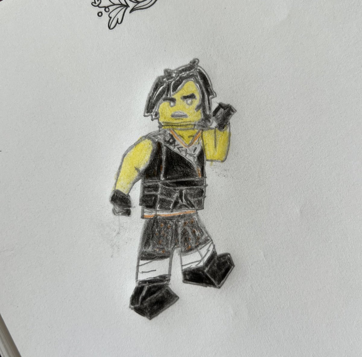 clickenbricks's tweet photo. My attempt at drawing Cole from the later seasons of Ninjago. Haven’t drawn in years.

How did I do? 😀 https://t.co/B8XHGBnZA5