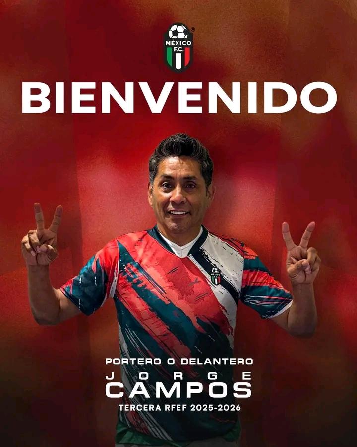 Ririka09M's tweet image. 🚨REGRESA DEL RETIRO.

⭐Jorge Campos jugará en #MexicoFC
Jugará para la temporada 2025/2026, ya sea como delantero o como portero (sus dos posiciones)

⭐Con 58 años, intentará hacer historia con este pequeño club de 3RFEF.

VUELVE EL INMORTAL.