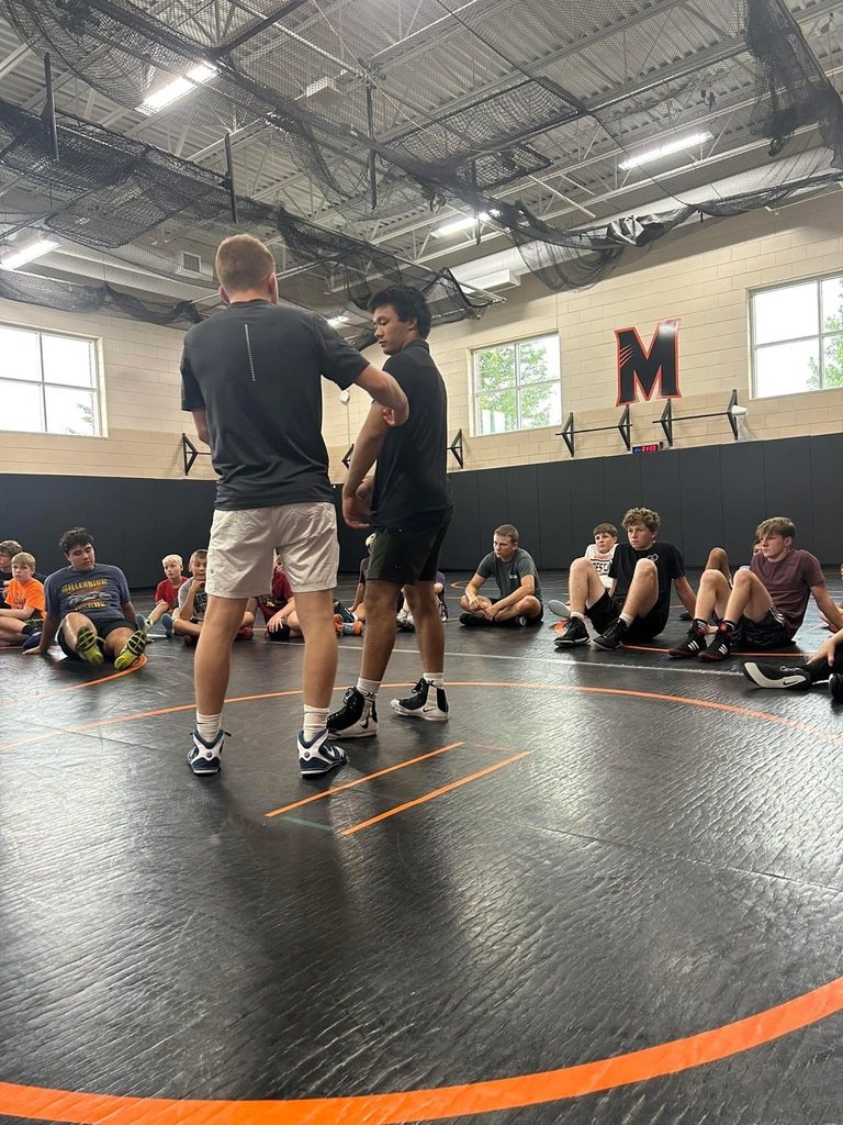 Students are busy with summer activities...we caught a few on the move! 🏈🤼‍♀️🤸🏽‍♀️📖