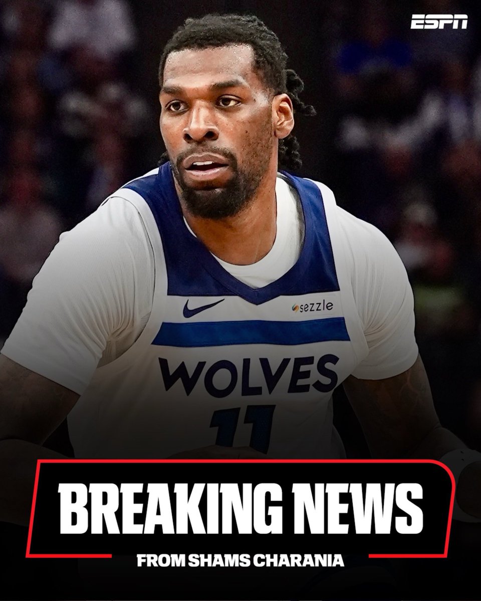 brasilcoast2's tweet photo. 🚨URGENTE!

Naz Reid FICA no Minnesota Timberwolves!

Novo contrato de 125 milhões de dólares por 5 anos.

🗞️- @ShamsCharania https://t.co/COPRlMBwAB