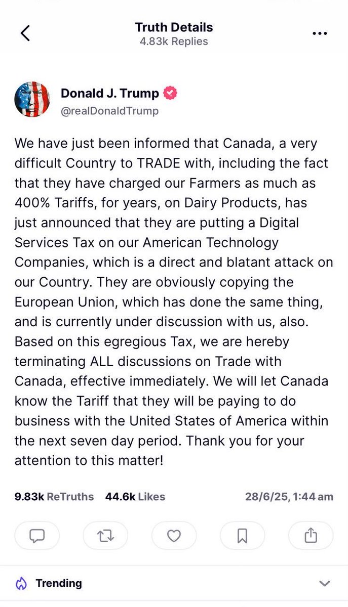 TheMichaelEvery's tweet image. 2025, day 179

Good morning from Asia.

In geopolitics, Israel assess Iran is no longer a nuclear threshold state; its defence minister warns Operation Rising Lion was “just a trailer”; President Trump says ‘You got beat to hell” to Iran &amp;amp; he saved Khamenei from an “ugly,…