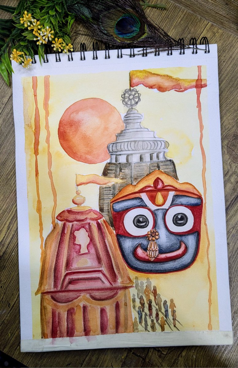 ColorartIdeas's tweet image. Jai Jagannath 🪷🙏

#RathYatra 🙏
#JaiJagannatha 
#colorartideas 
#watercolor #painting