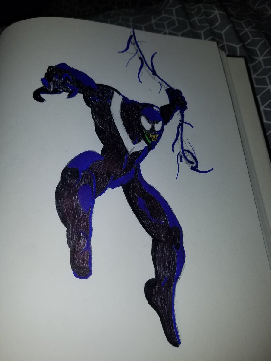 Kid__Koopa's tweet photo. @GodzillaMendoza I actually drew this like seven or eight years ago, but the idea I had was that it was just a "V" that looked similar to the white spider https://t.co/H7g3ShjQSh