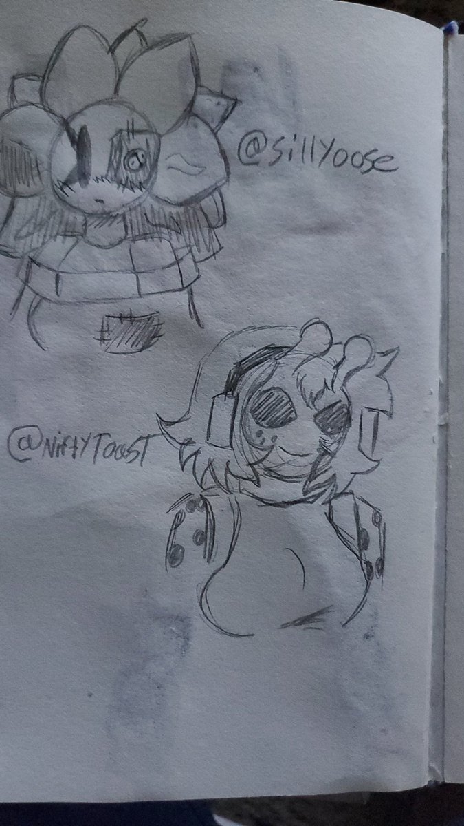 Here a sketch for <a href="/sillyoose/">goose</a> and <a href="/NiftyToast/">NiftyToast</a> both damn good artists I like