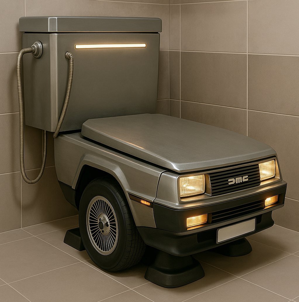 toilet dust (@toiletdustsui) on Twitter photo It has been an incredible week for <a href="/DeLoreanlabs/">DeLorean Labs</a> launching their $DMC token so it’s only right we highlight the stainless steel, 88 mph bidet, first on chain toilet vehicle.
📸: <a href="/AnavrinPodcast/">Arthur Toscano</a> It has been an incredible week for <a href="/DeLoreanlabs/">DeLorean Labs</a> launching their $DMC token so it’s only right we highlight the stainless steel, 88 mph bidet, first on chain toilet vehicle.
📸: <a href="/AnavrinPodcast/">Arthur Toscano</a>