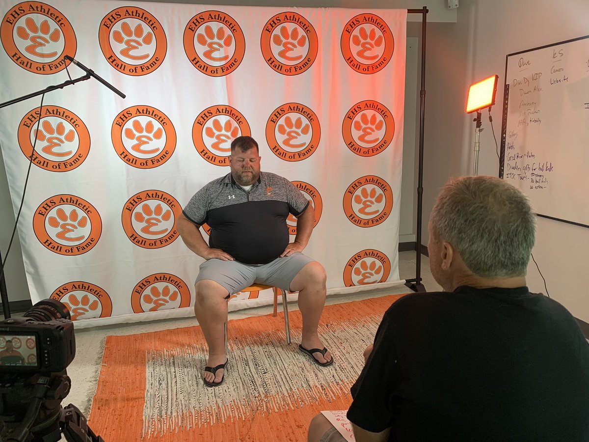 ehshof's tweet image. Today we began filming interviews for the class of 2026! @TigerFootball_ @coachdeshoward @EHSTigerGolf