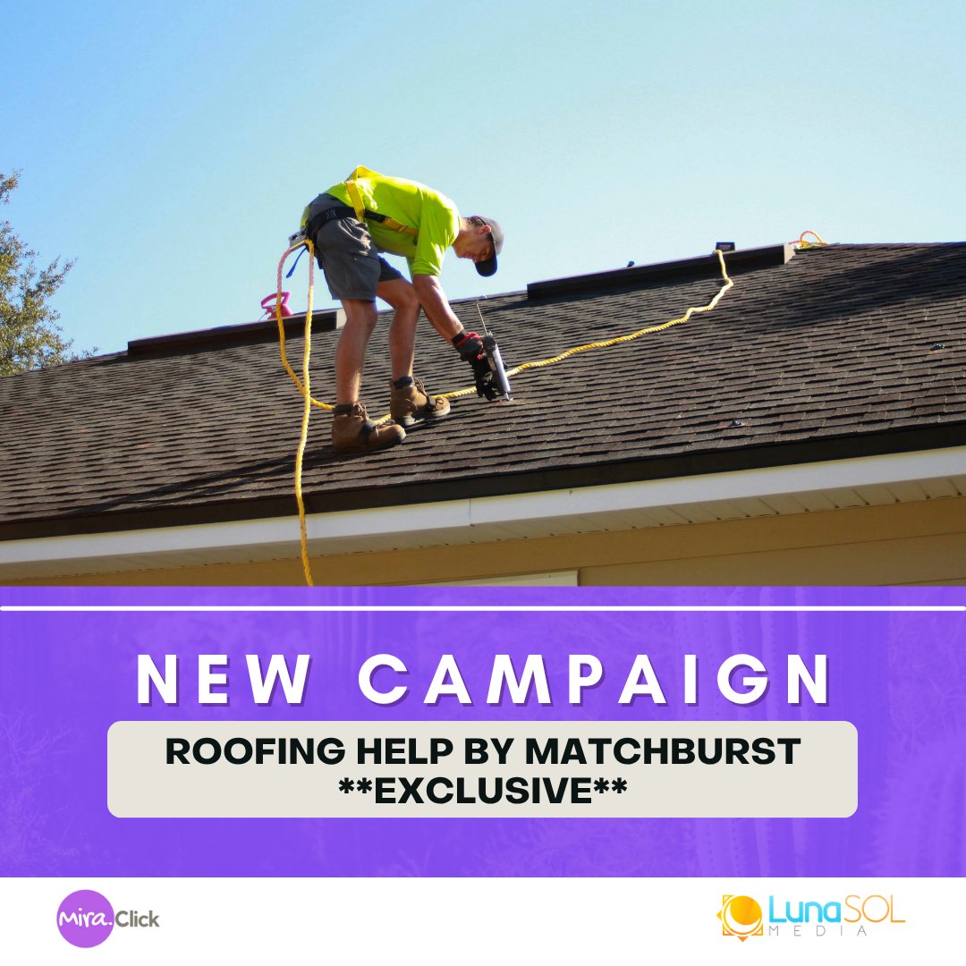 New Exclusive Alert! Roofing Help by MatchBurst—a top CPL offer for U.S. homeowners needing roof work. Great fit for home services affiliates. Start earning now! 🏠🔨

More details / apply here:
mira.click

#LeadGen
#AffiliateMarketing
#newcampaign