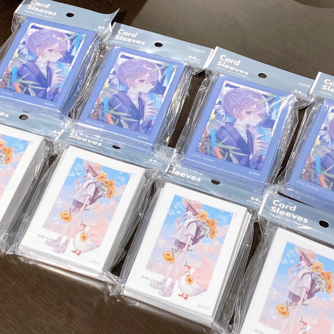 batolocoYHst_E's tweet image. 【入荷情報】#サプライ　#amii 

✨本日発売✨

amiiスリーブ各種

🎋ねがいごと 
🌻かえりみち

オープン時より販売開始いたします‼
お買い求めは #ベイロコ へ☺️