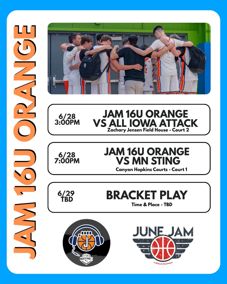 Tournament this weekend!! <a href="/WaukeeJAM/">Waukee JAM Basketball Club</a> #jamfam