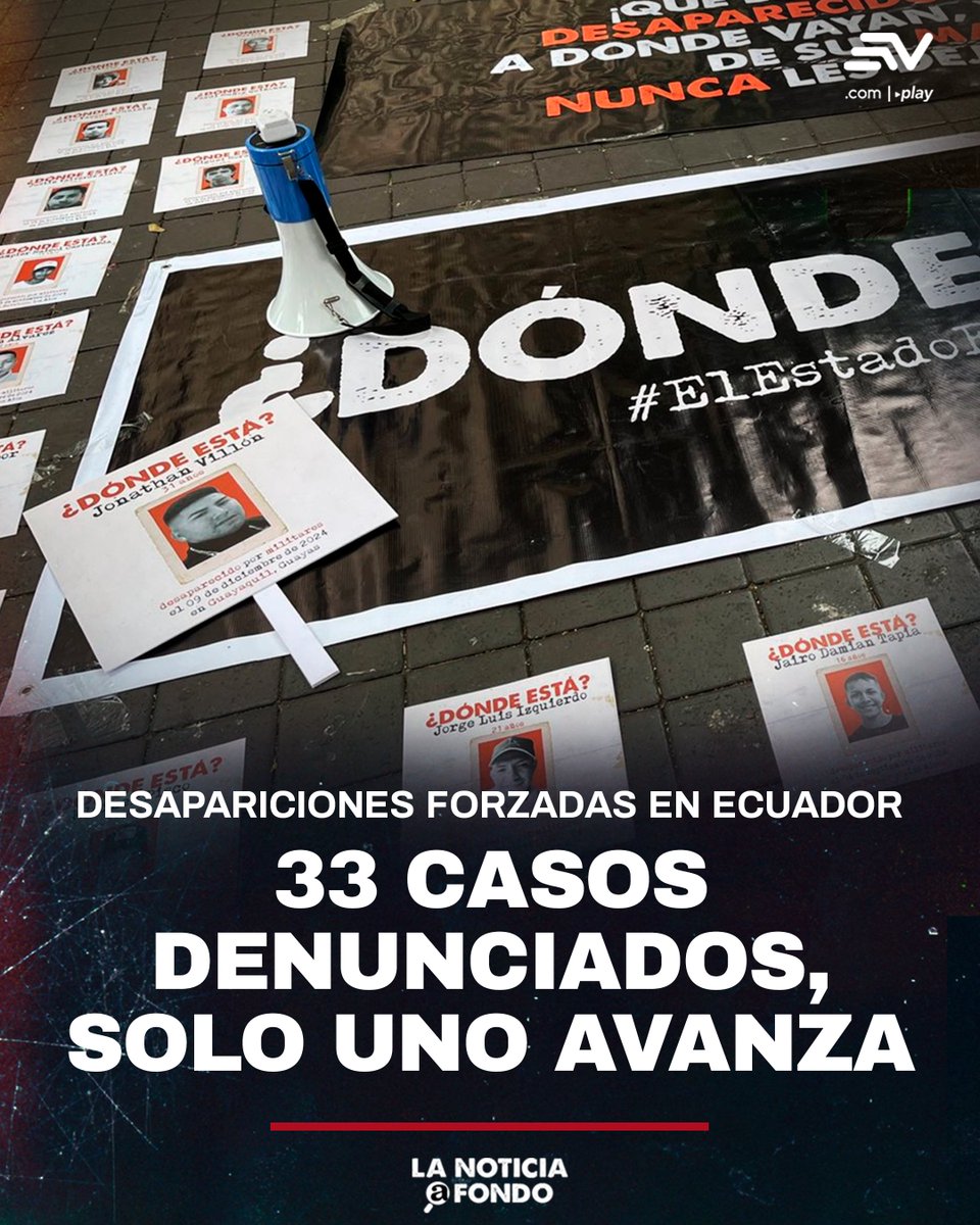 #LaNoticiaAFondo 🔍 | Las desapariciones ocurrieron en el contexto del conflicto armado interno, durante operativos en Guayas, Los Ríos y Esmeraldas. El Comité de Derechos Humanos pide más fiscales. 💻 bit.ly/4estTDV