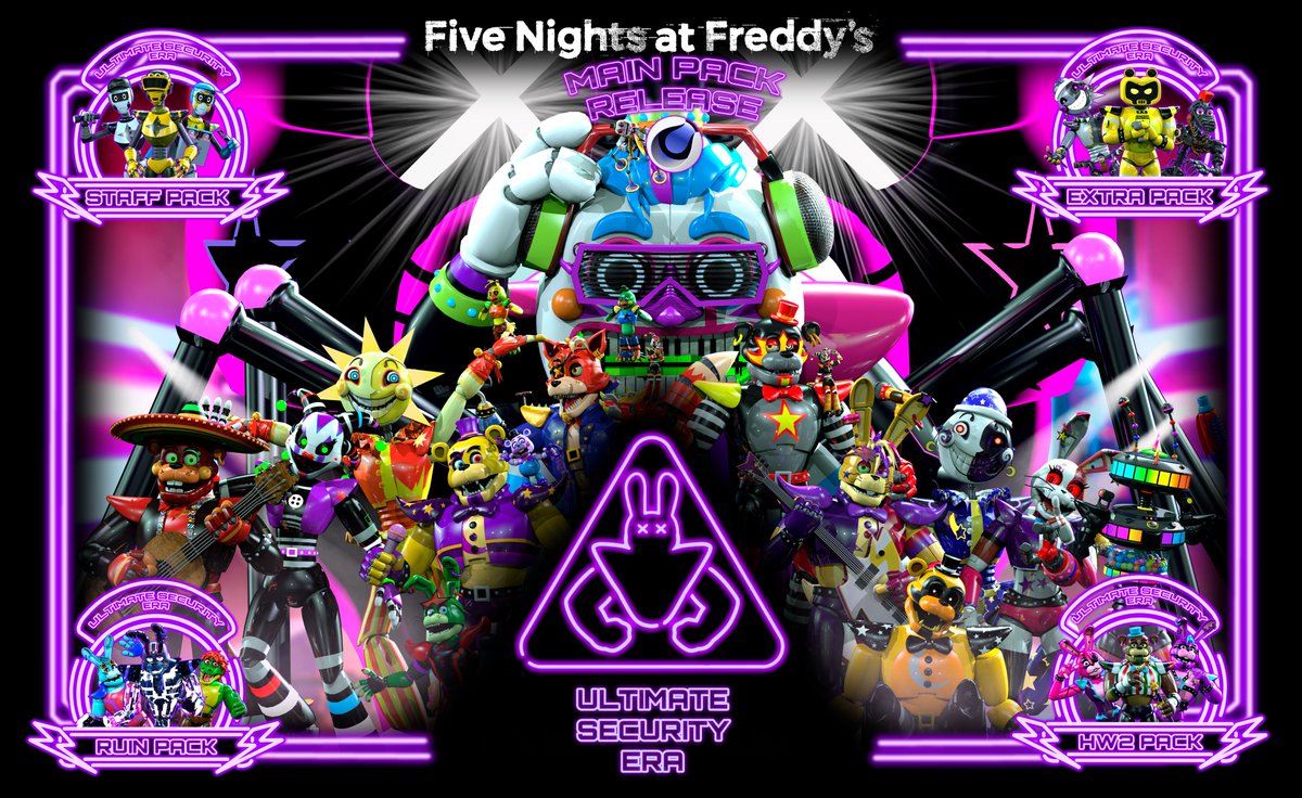EraUltimatePack's tweet photo. Ultimate Security Era Main Pack Release! 

(C4D Version)

Render By: @ZTheblackrose 

Models By: @EraUltimatePack

#FNAF #fnafsecuritybreach #fnafart #C4D #Blender3D #fnafsb https://t.co/WzQst4PW8J