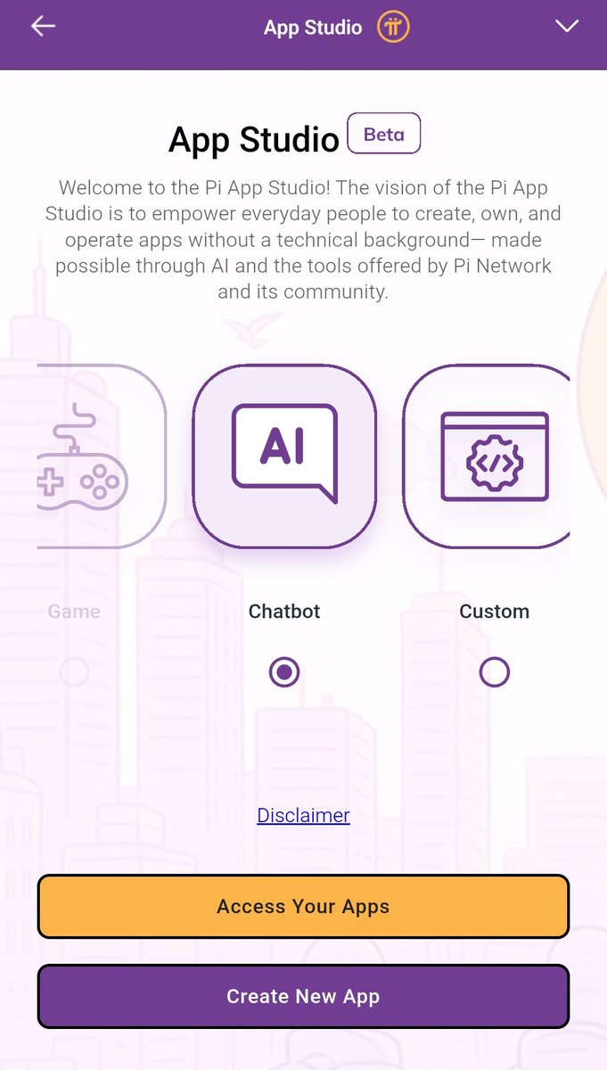 Mokhtar19892071's tweet image. Welcome to the Pi App Studio! The vision of the Pi App Studio is to empower everyday people to create, own, and operate apps without a technical background— made possible through AI and the tools offered by Pi Network and its community. 👇
#PiNetwork 
#PiStudio