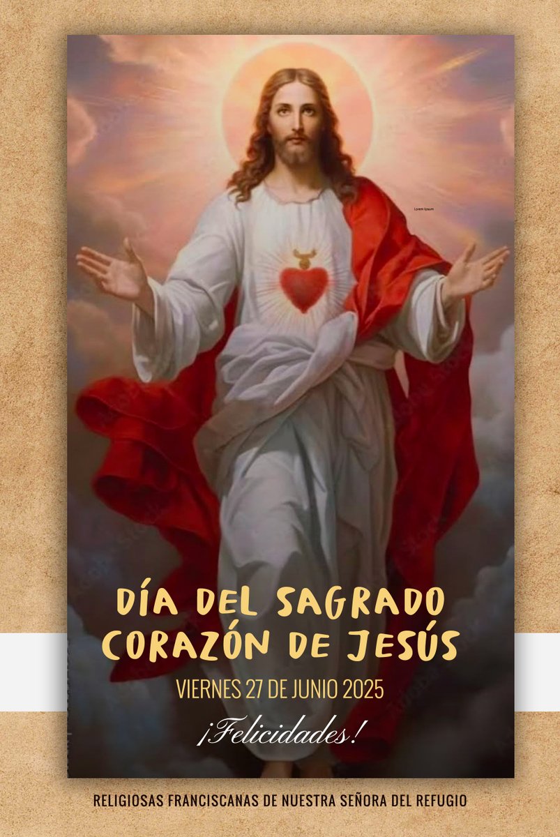 RRFFNSR's tweet photo. ❤️‍🔥 Hoy es día del Sagrado Corazón, en tus manos estamos. Escucha el mensaje y canto aquí: https://t.co/jzhz8AaRks Paz y Bien https://t.co/6y6uaOTAG0