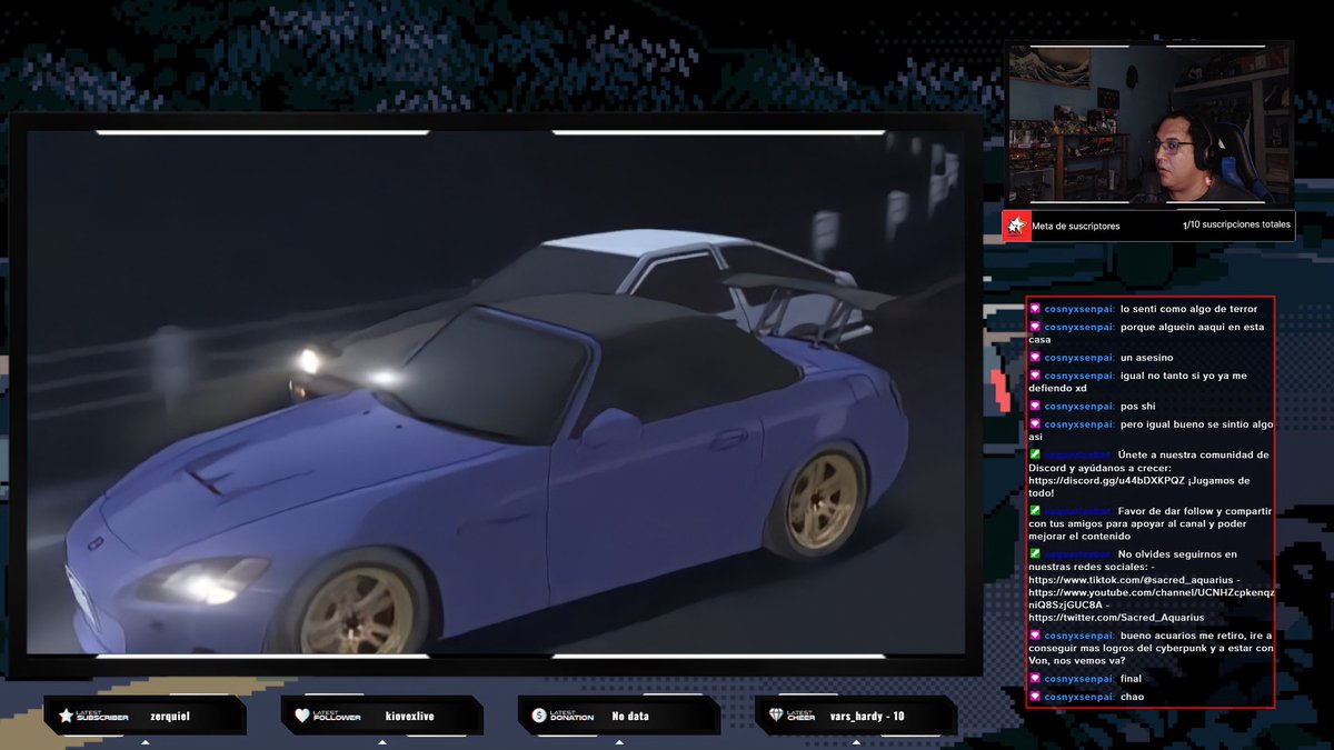 Sacred_Aquarius's tweet photo. Viernes de monas chinas con #InitialD
Únete al #livestream en este momento por mi canal de #Twitch 🟣https://t.co/BHUJsImCaM🟣
#SacredAquarius #Stream #Streamer #JustChatting #Anime #Charlando #Chateando #Chill #Chilling #FYP https://t.co/r5r1wtV1sL