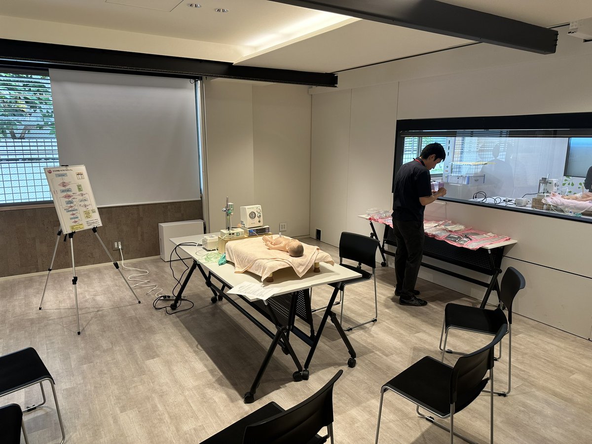 shyuga512's tweet photo. 第11回麻酔科医のための新生児蘇生法講習会を本日開催いたします。
各ブース、準備完了🫡
#NCPR https://t.co/unxm1OBlbG