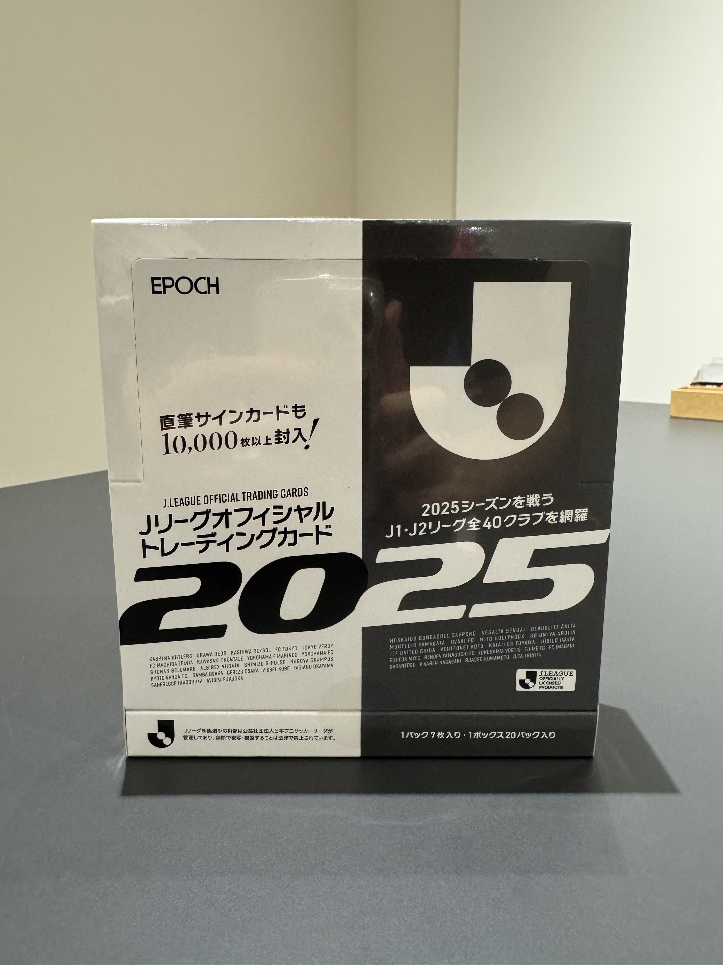 1箱】EPOCH 2025 Jリーグオフィシャルトレーディングカード j