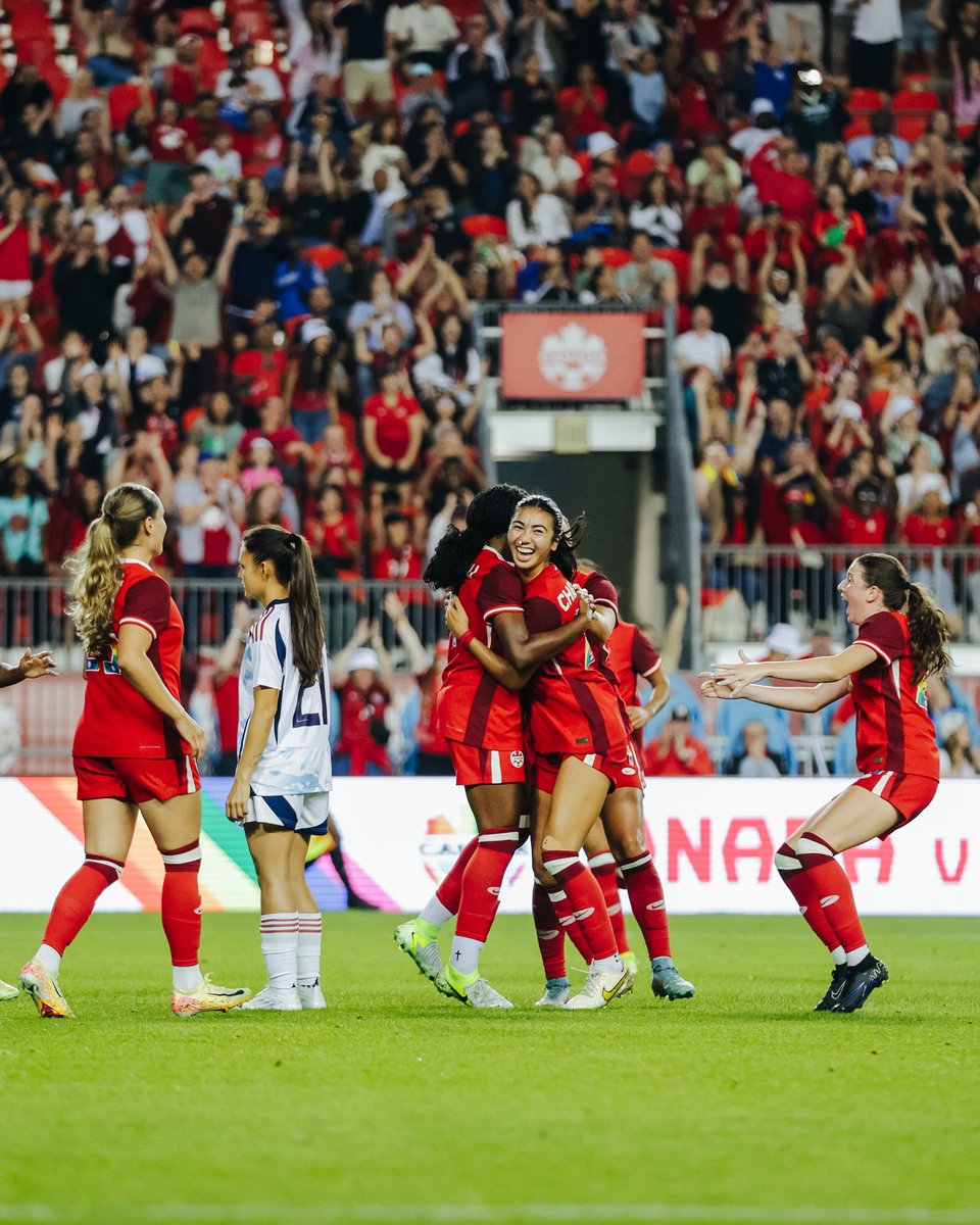 You always remember your first 😍

🇨🇦 🇨🇷 
#CANWNT