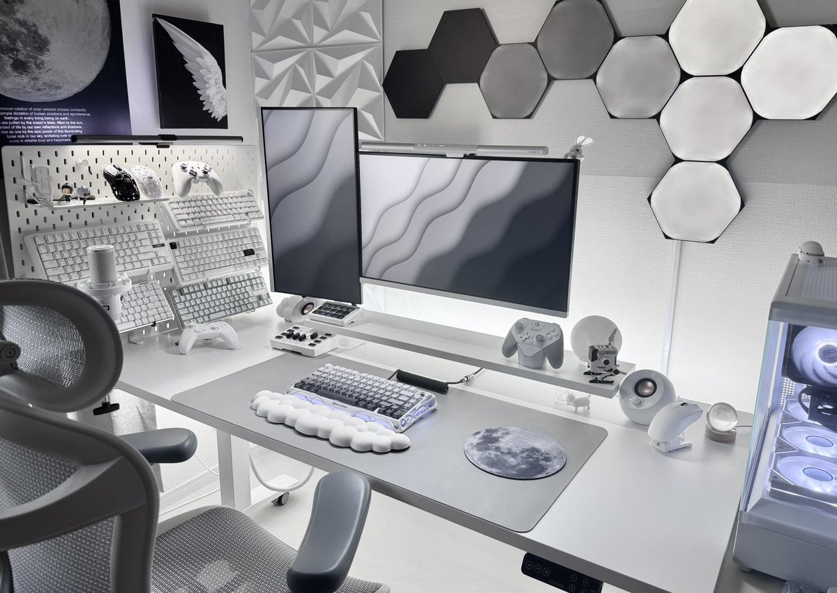 kirak_mono's tweet image. Monotone☾*🪽🫧

#desksetup #setup