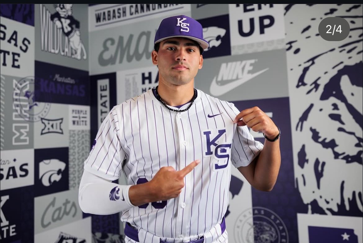 Per his IG, former WKU infielder Carlos Vasquez has committed to Kansas State. Best of luck, Carlos!