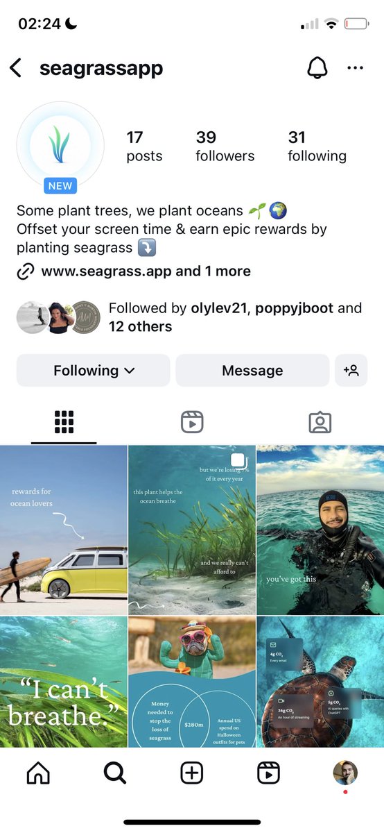 mattwilson_26's tweet image. day 29 of the @boltdotnew hackathon! Nearly forgot this update!
I’d say we launched today. Well on Instagram anyway + in front of my friends
We don’t have many followers (yet) but somehow we’ve attracted high quality followers in the ocean conversation niche already
One of the…