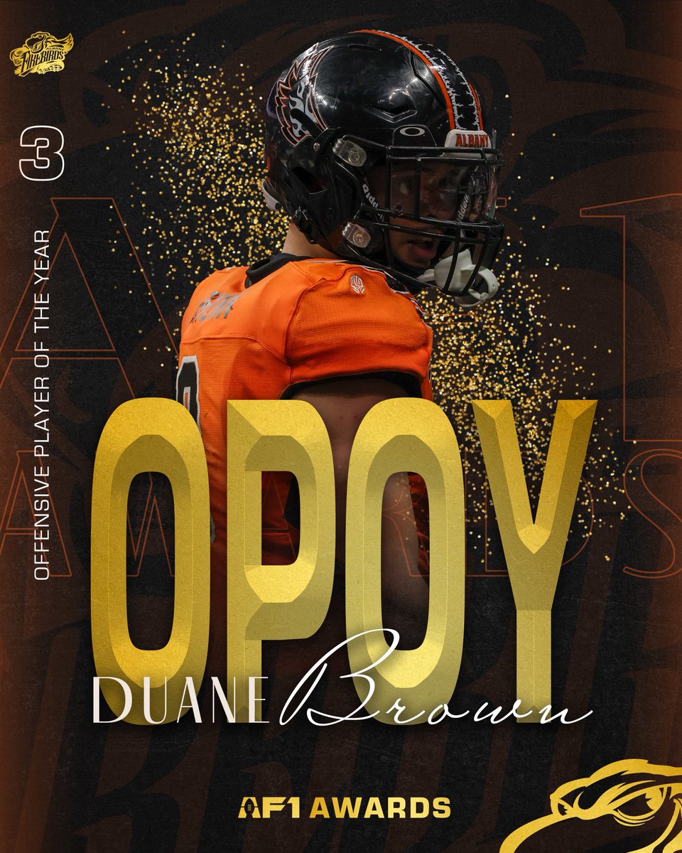 Explosive. Unstoppable. Offensive Weapon. Duane Brown is your 2025 AF1 offensive player of the year! 🔥🦅