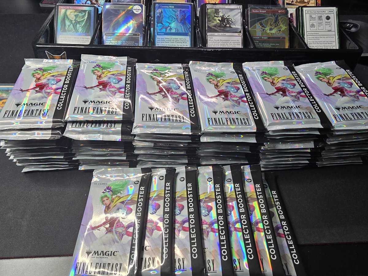 "Part of the problem" into "Bribery" and the classic "SCALPER!" 95% of these are bought in Vegas through vendors, MTG BAN members will know where these end up 😏 #FinalFantasy #Magic #CollectorPacks