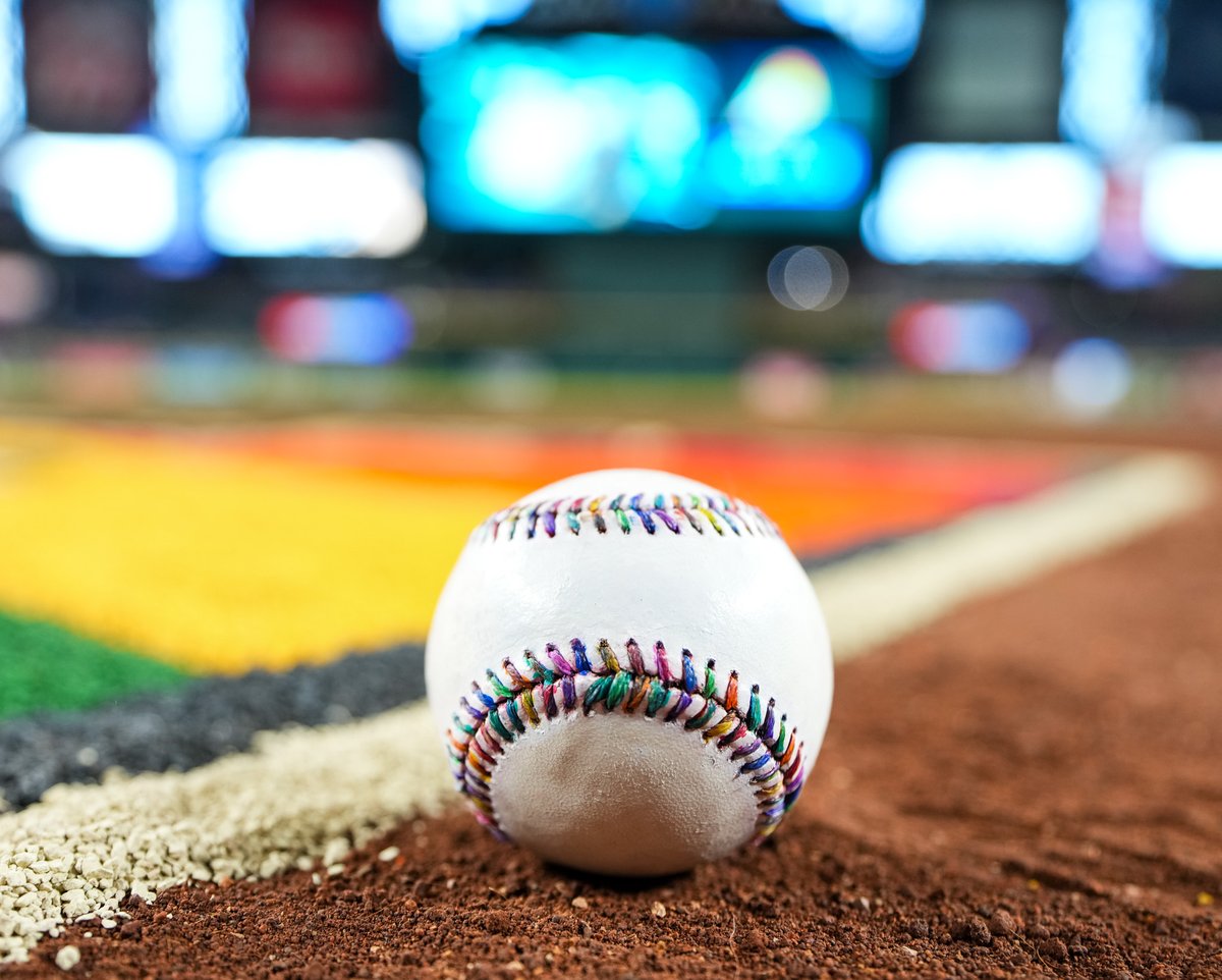 Arizona Diamondbacks (@dbacks) on Twitter photo We are proud to participate in a new baseball tradition as we take our turn with the first Pride Ball.
This one-of-a-kind ball traveled to ballparks across the country for Pride events all month long! We are proud to participate in a new baseball tradition as we take our turn with the first Pride Ball.
This one-of-a-kind ball traveled to ballparks across the country for Pride events all month long!