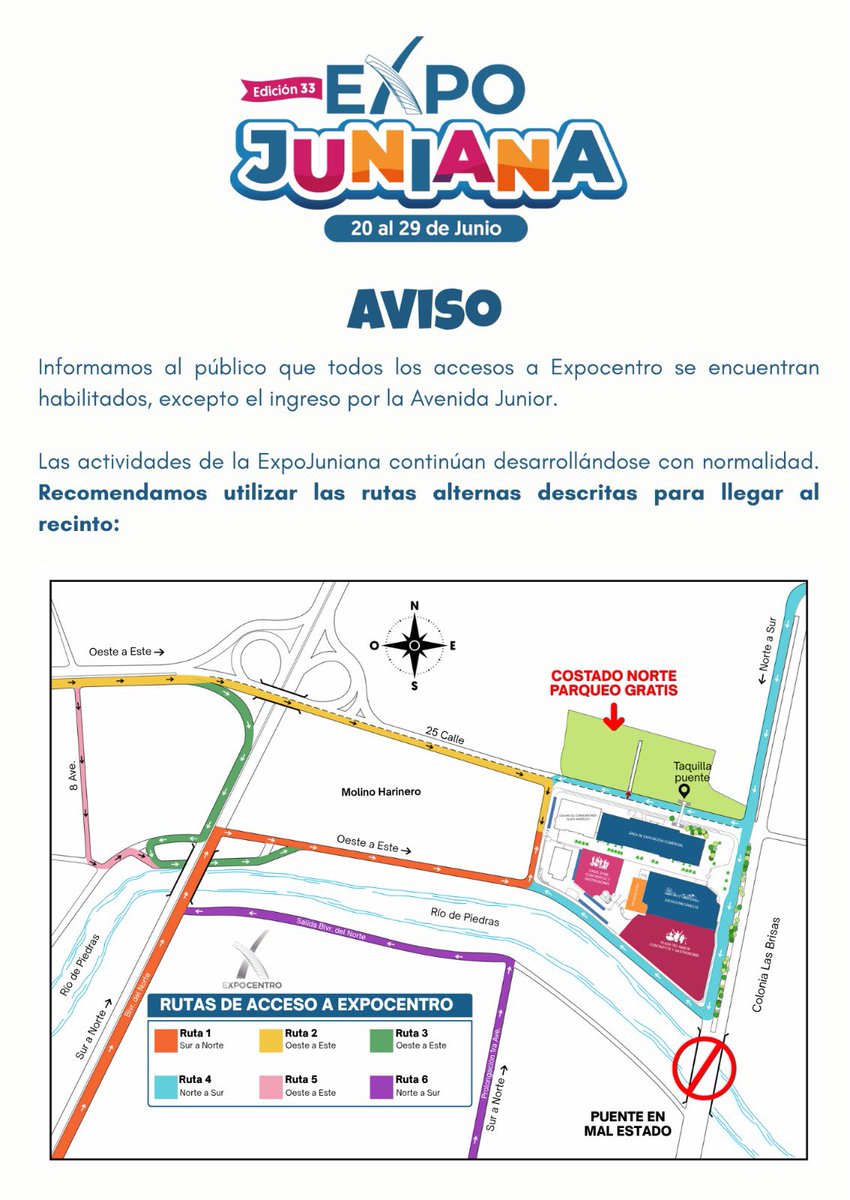 Las actividades de la #ExpoJuniana continúan hasta el domingo 29 de junio. 

¡Acude a #Expocentro y disfruta de la exposición comercial más grande de #Honduras!