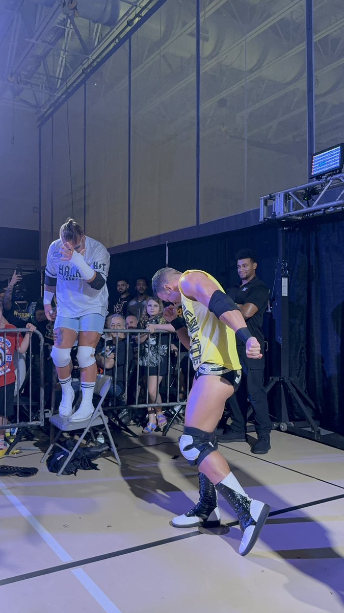 ClutchKidd (@clutchkiddap) on Twitter photo What a night! Now we got <a href="/starkmanjones/">Ricky Saints</a> !!! 8 man tag
Hank and Tank, Je’von Evan’s and Saints vs Ethan Page and High Ryze!
#nxtfortpierce What a night! Now we got <a href="/starkmanjones/">Ricky Saints</a> !!! 8 man tag
Hank and Tank, Je’von Evan’s and Saints vs Ethan Page and High Ryze!
#nxtfortpierce